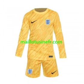 Maillot de Foot Angleterre Extérieur Gardien UEFA EURO 2024 Manches Longues - Enfant